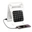 Camping-Ventilator weiß Solarpanel Front-/Seitenleuchten 19 x 25 cm