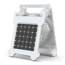 Camping-Ventilator weiß Solarpanel Front-/Seitenleuchten 19 x 25 cm