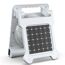 Camping-Ventilator weiß Solarpanel Front-/Seitenleuchten 19 x 25 cm