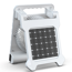 Camping-Ventilator weiß Solarpanel Front-/Seitenleuchten 19 x 25 cm