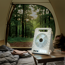 Camping-Ventilator weiß Solarpanel Front-/Seitenleuchten 19 x 25 cm
