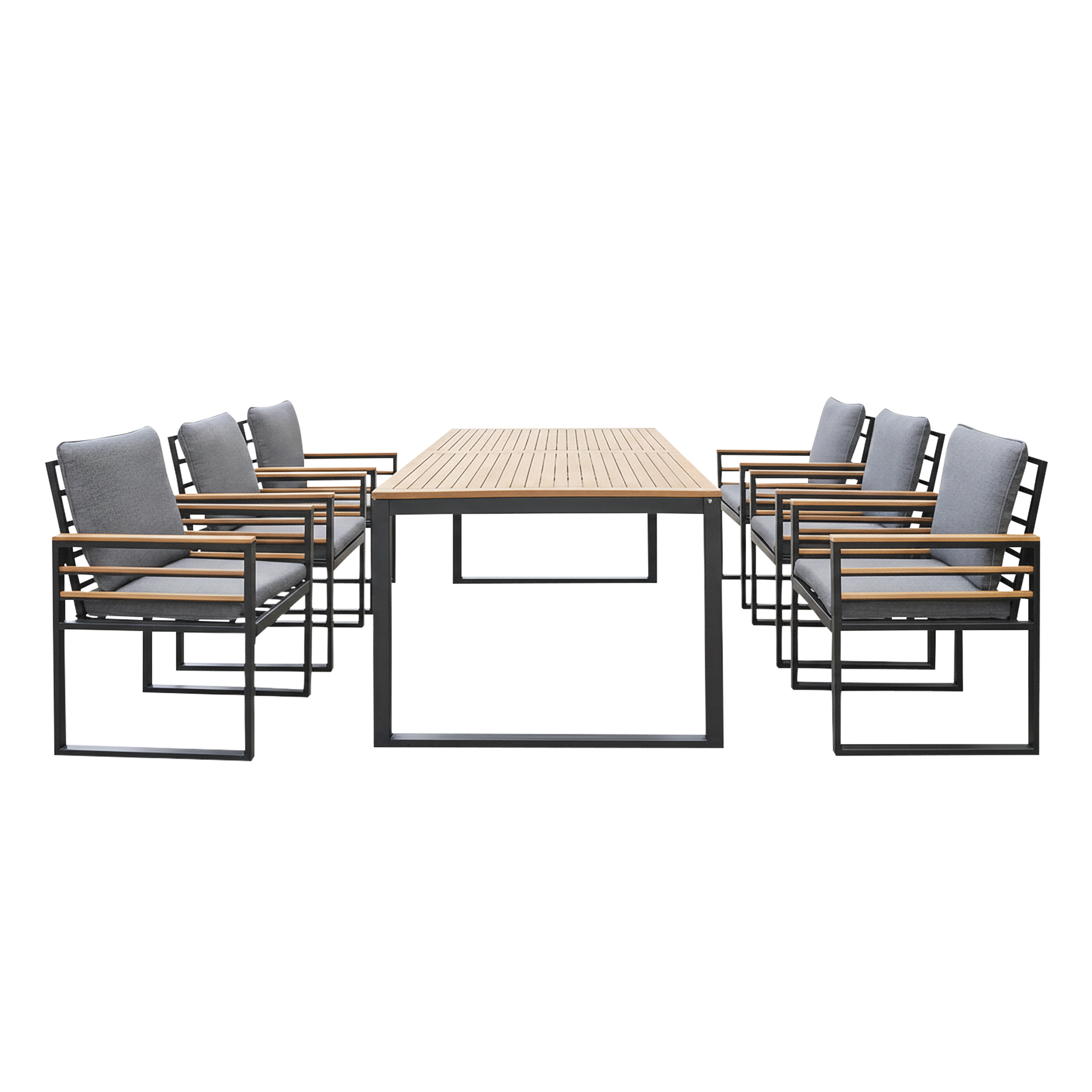 Gartenmöbelset 'Viki' für 6 Personen Stahl