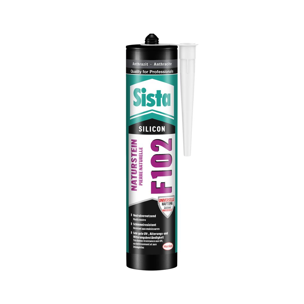 Natursteinsilikon 'F102' anthrazit 300 ml