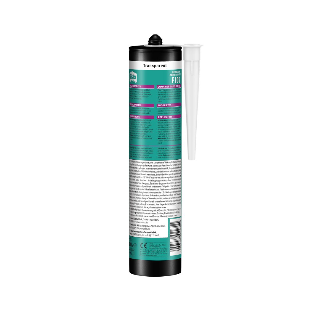 Natursteinsilikon 'F102' transparent 300 ml