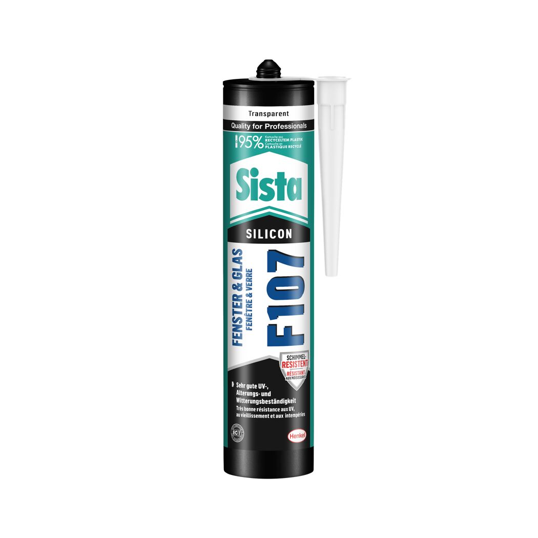Fenster- und Glassilikon 'F107' transparent 300 ml