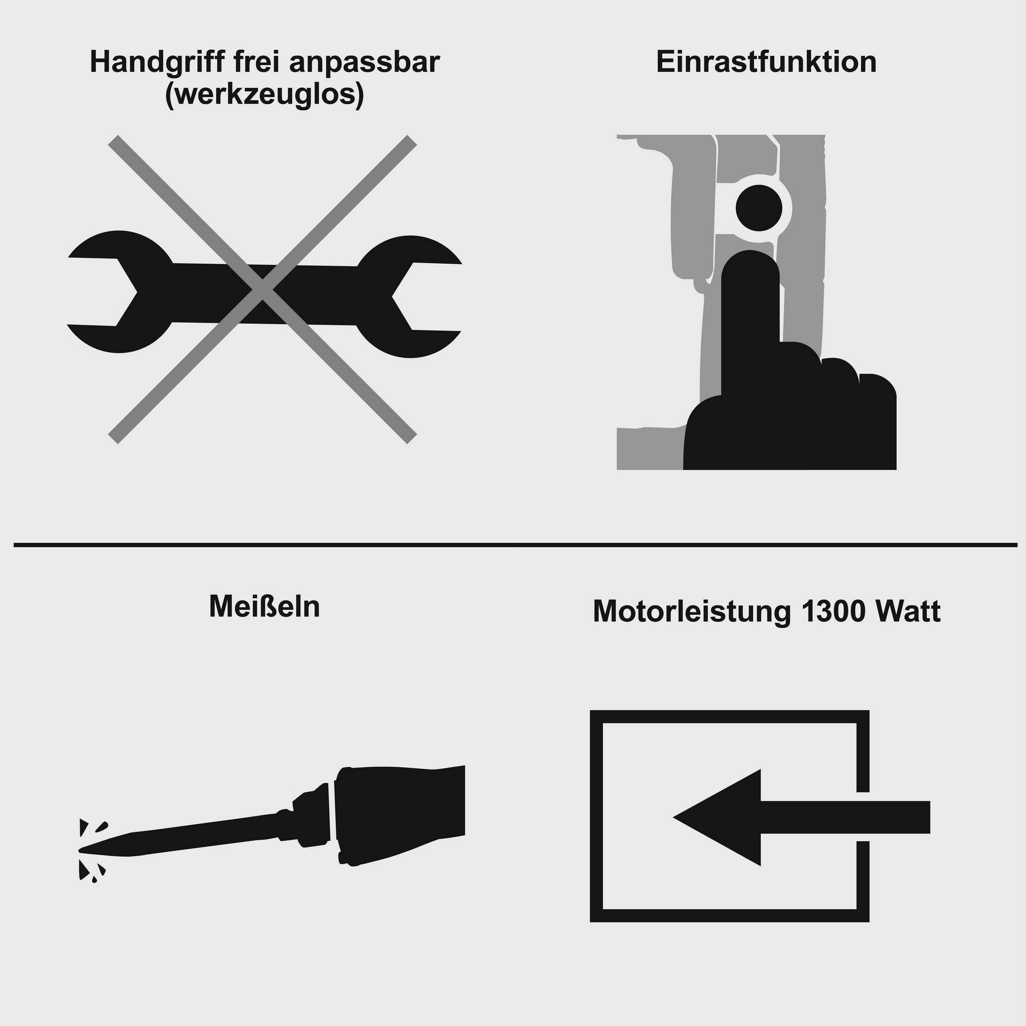 Abbruchhammer 'Black Edition DBH1500-BE' 1300 W