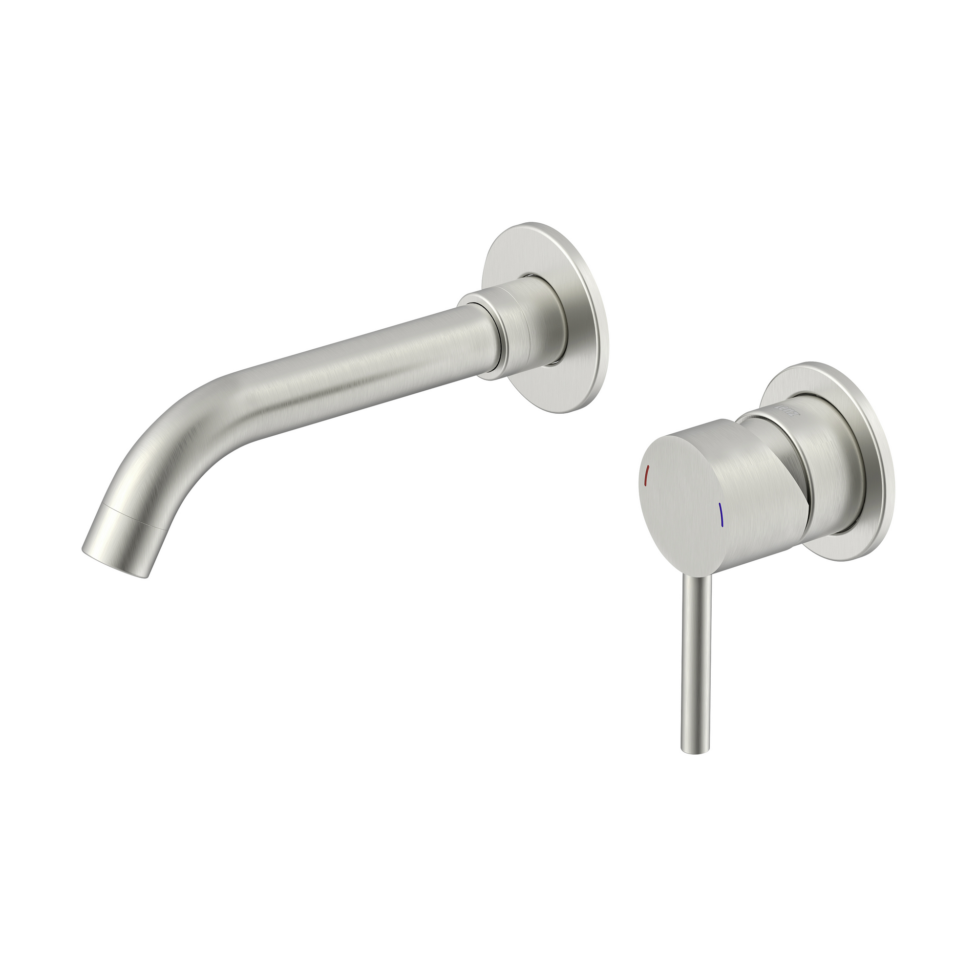 Waschtischarmatur 'Bow²' edelstahlfarben 12,7 cm