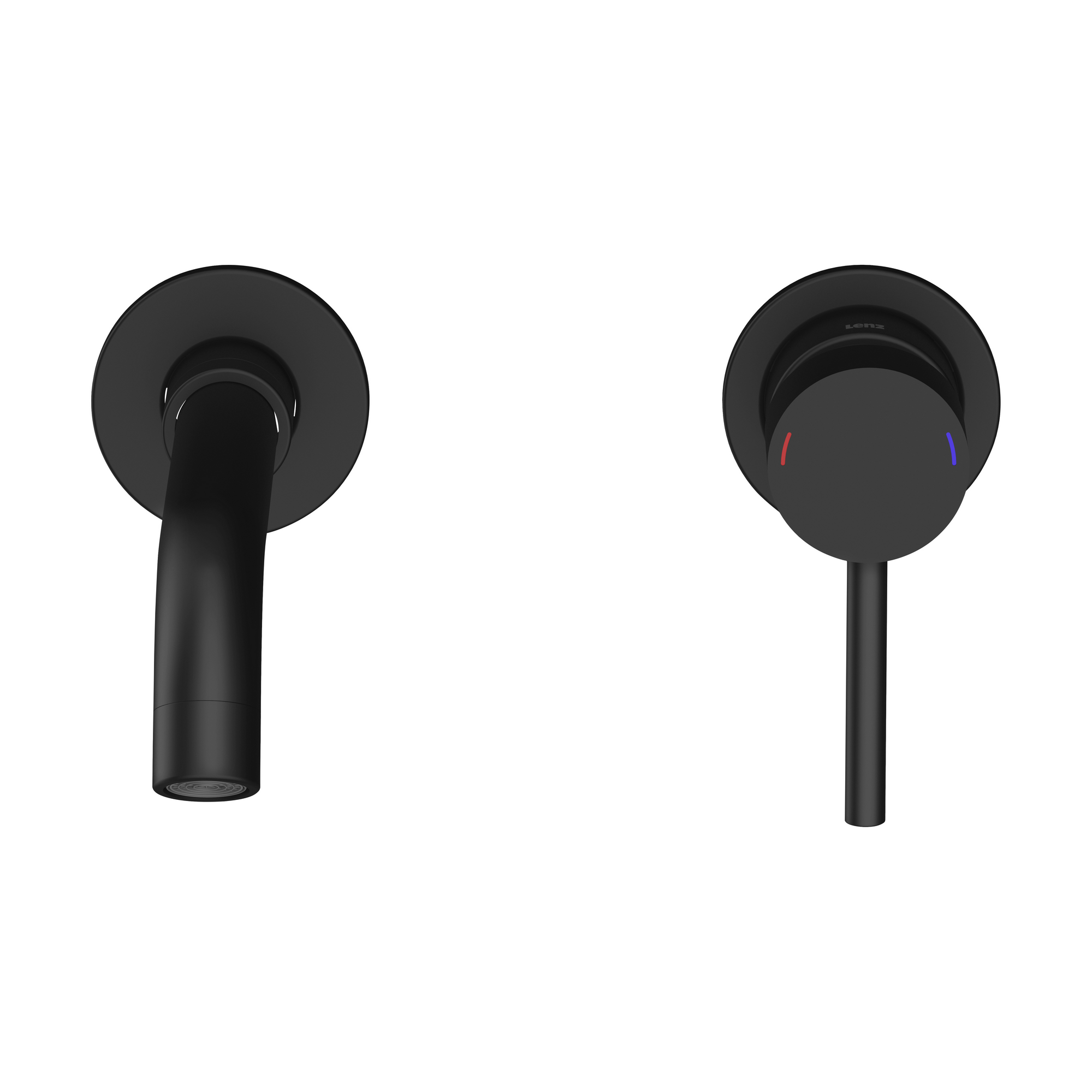 Waschtischarmatur 'Bow²' schwarz-matt 12,7 cm