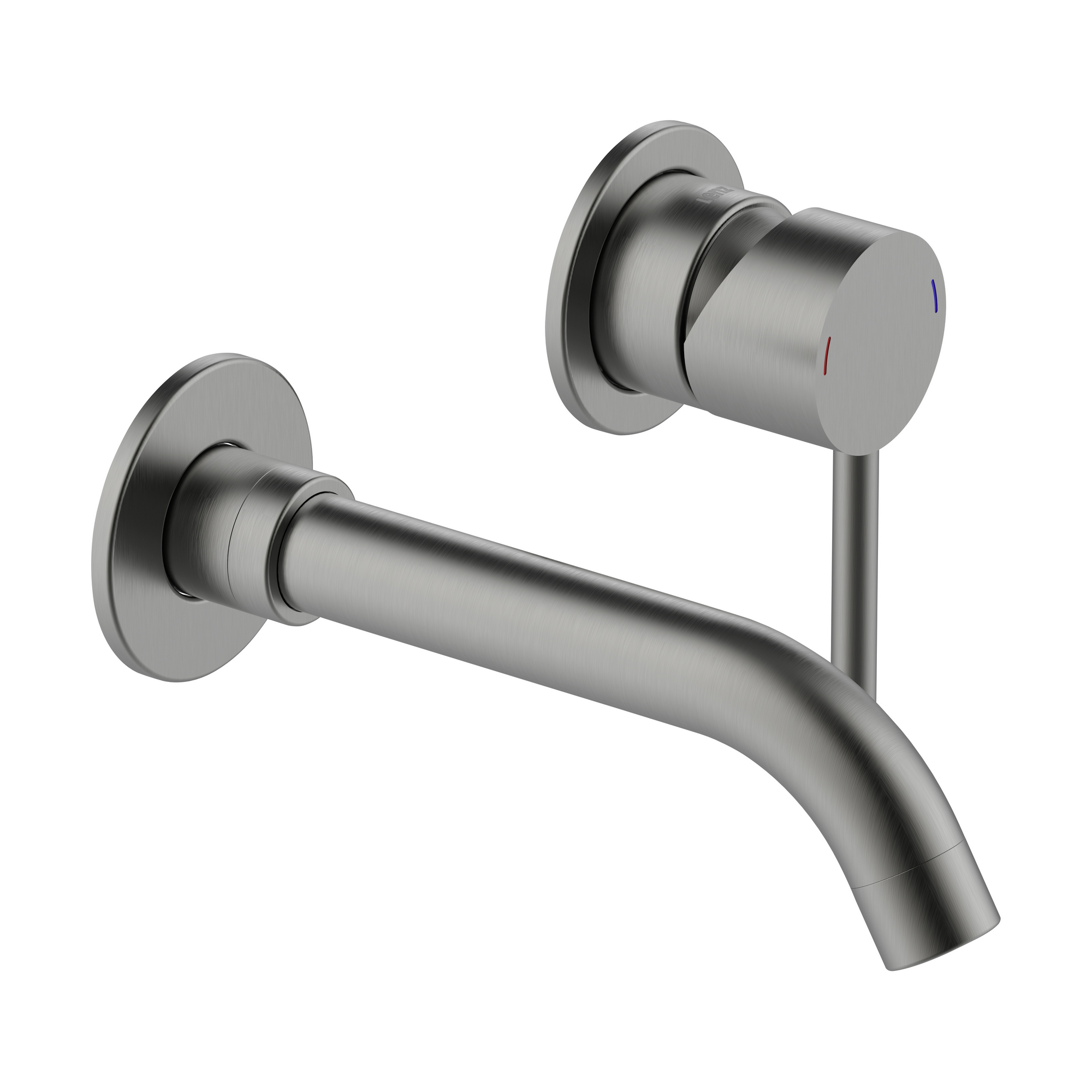 Waschtischarmatur 'Bow²' graphitfarben 12,7 cm