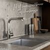 Küchenarmatur 'Olina Flex' chromfarben 27,7 cm mit Geschirrbrause