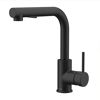 Küchenarmatur 'Olina Flex' schwarz-matt 27,7 cm mit Geschirrbrause