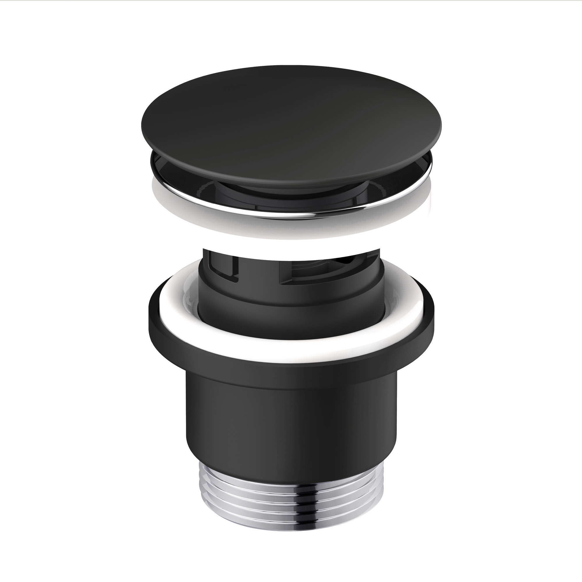 Pop-Up-Ablaufventil 'EasyClean' schwarz-matt