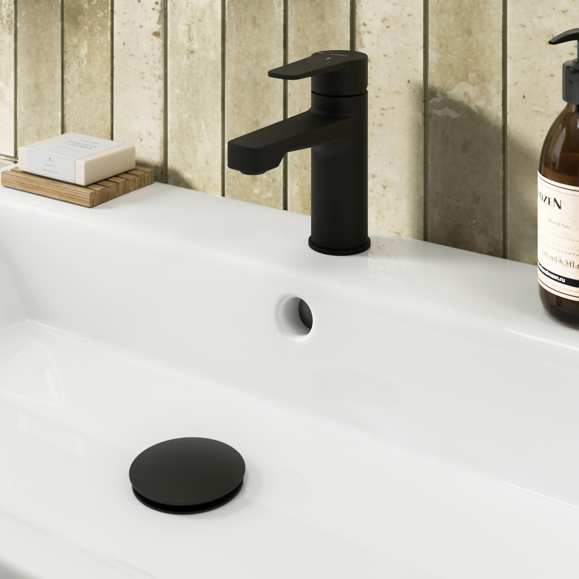 Pop-Up-Ablaufventil 'EasyClean' schwarz-matt