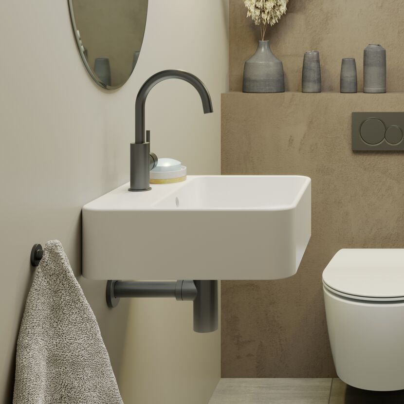 Pop-Up-Ablaufventil 'EasyClean' graphitfarben