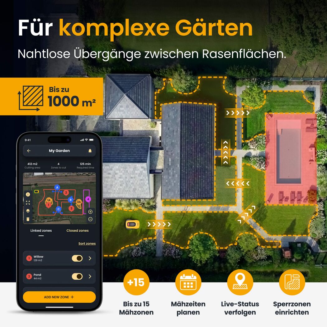 Mähroboter 'A 8v' kabellos bis 800 m²