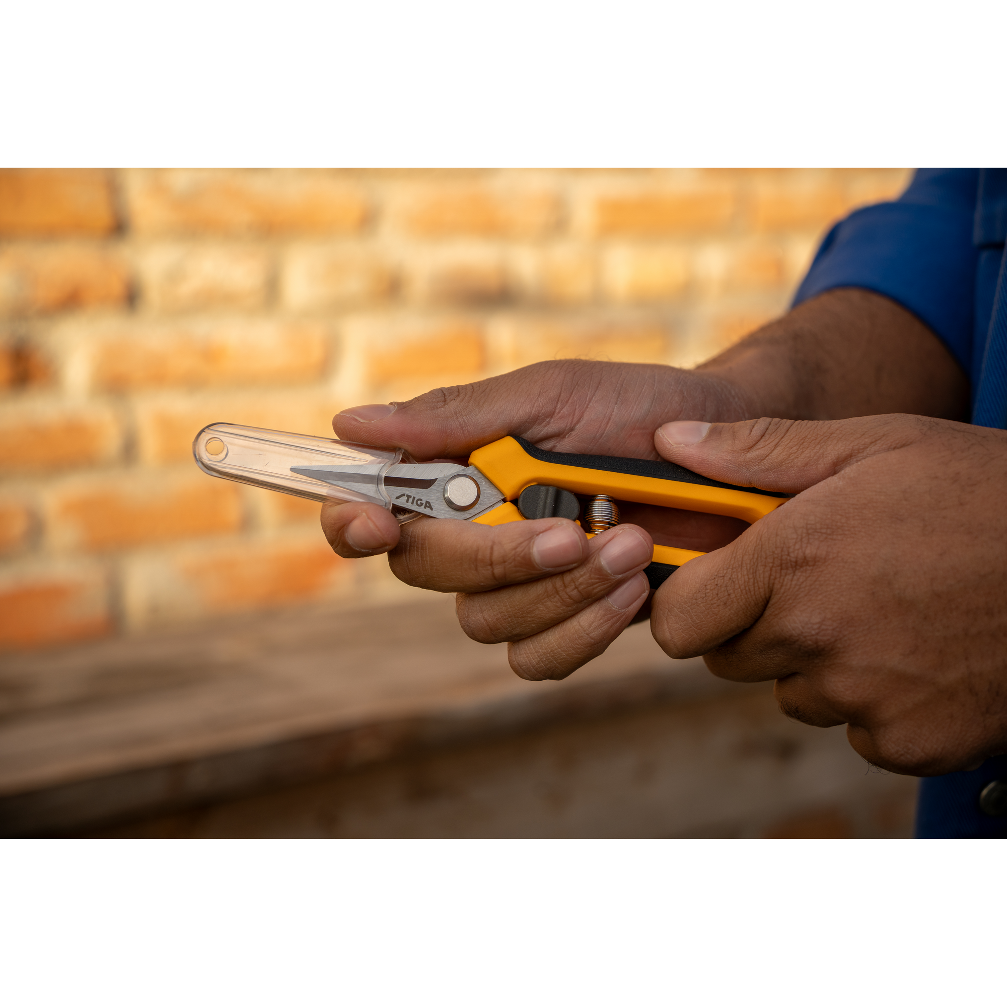 Gehölz-Pflegeschere gelb 16 cm