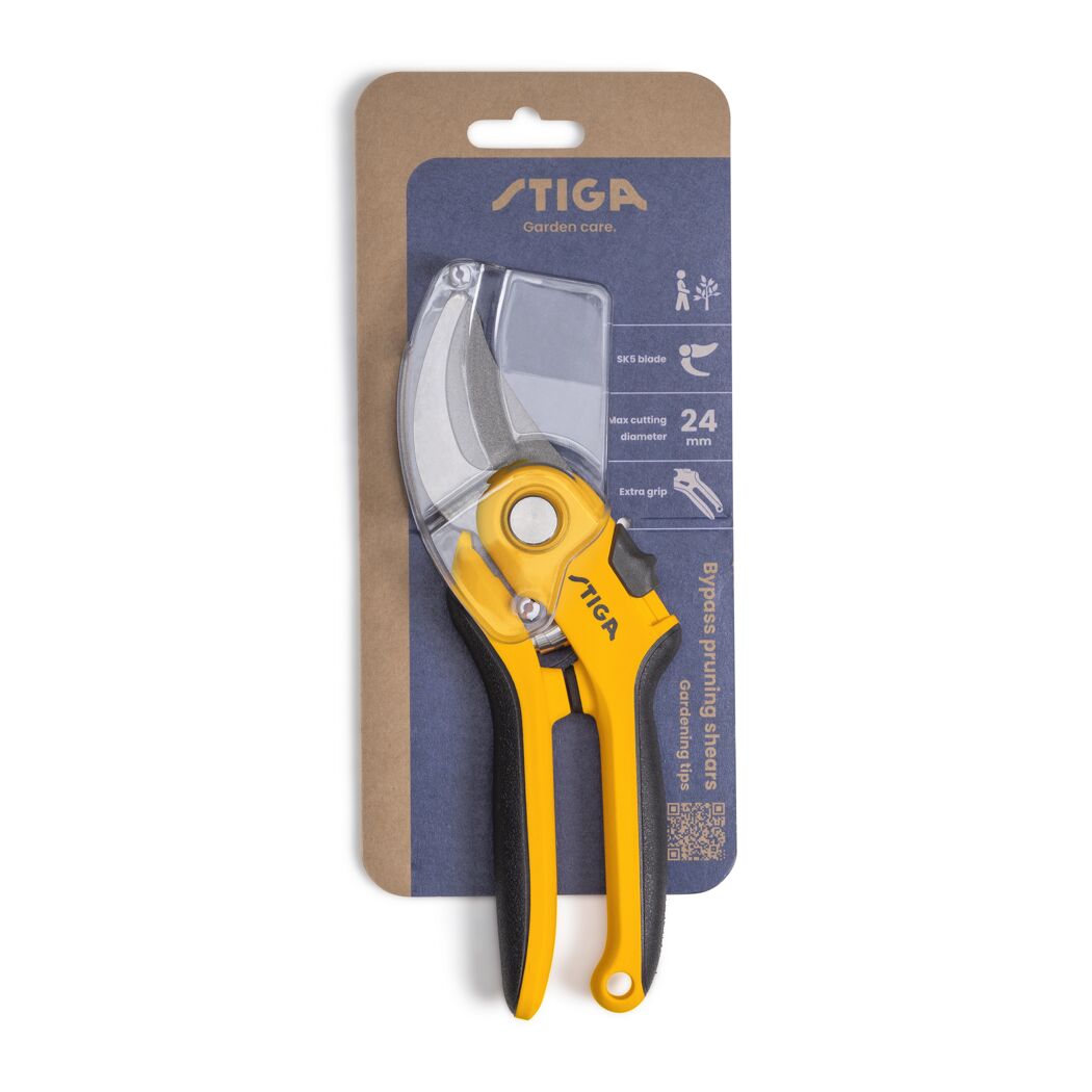 Bypass-Ast- und Strauchschere gelb 21 cm