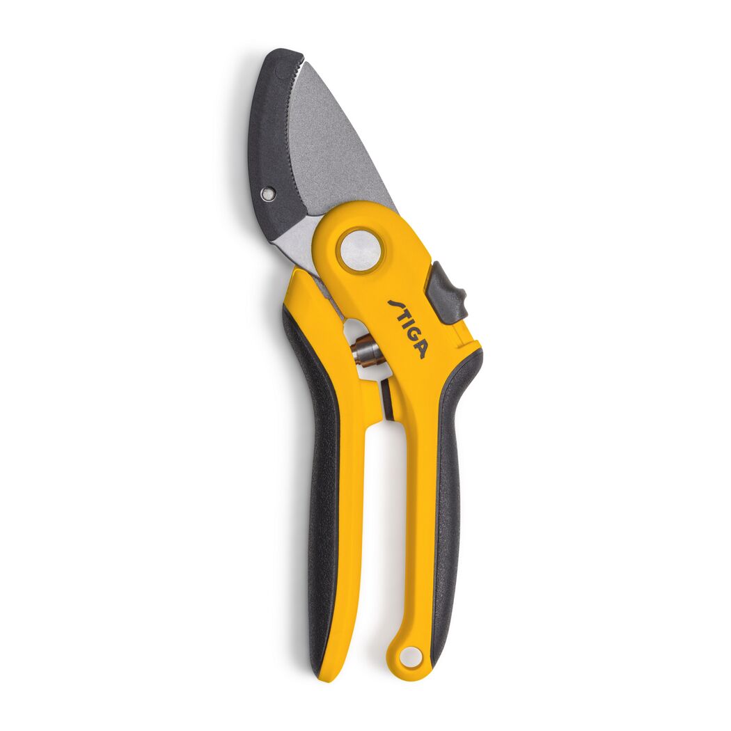 Amboss-Ast- und Strauchschere gelb 21 cm