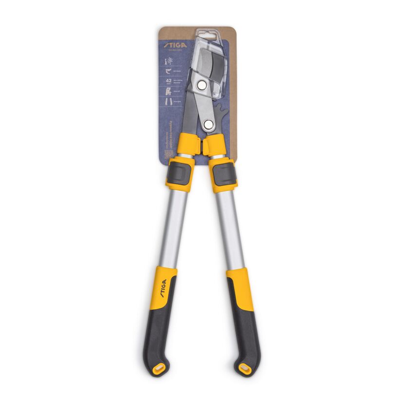 Teleskop-Bypass-Astschere gelb 66 cm