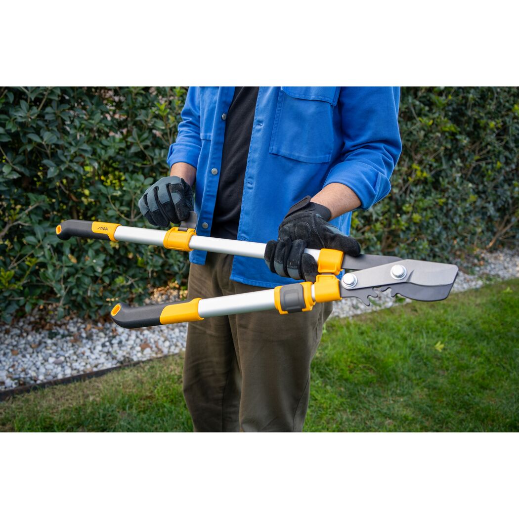 Teleskop-Bypass-Astschere gelb 66 cm