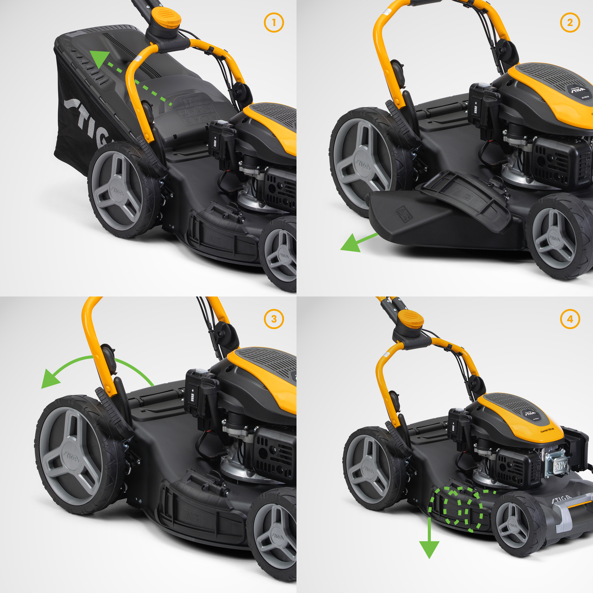 Benzin-Rasenmäher 'Combi 753 SE' 2,6 kW mit Starterakku