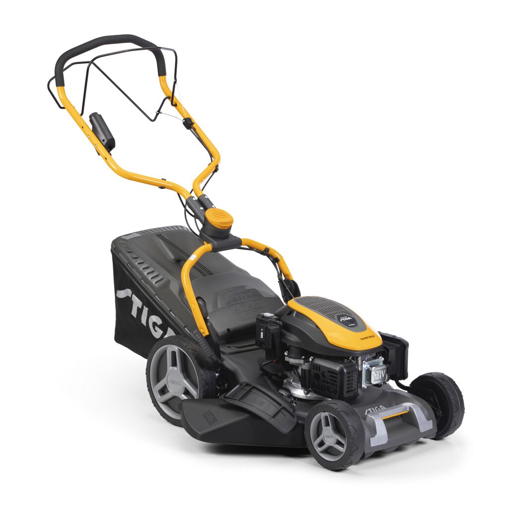 Benzin-Rasenmäher 'Combi 748 SE' 2,2 kW mit Starterakku und Ladegerät