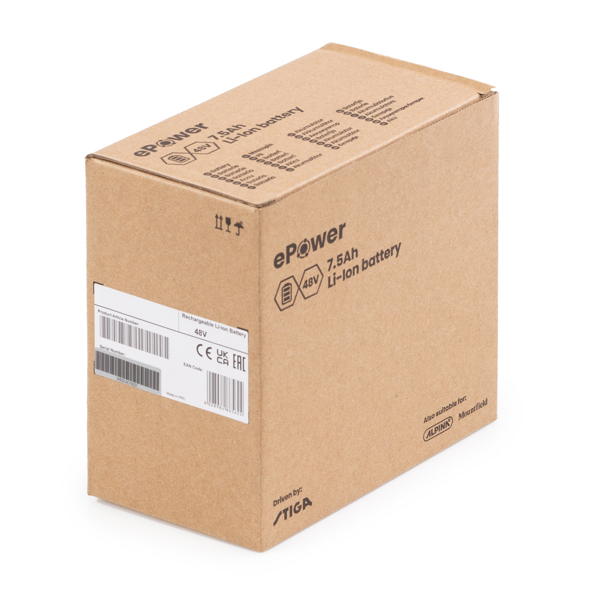 Akku 'ePower Serie 5' 48 V 7,5 Ah