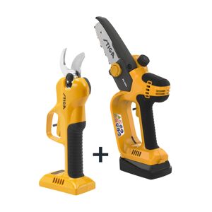 Akku-Astschere und Handsägen Set 'SC 100e und PR 100e' 20 V mit Akku und Ladegerät