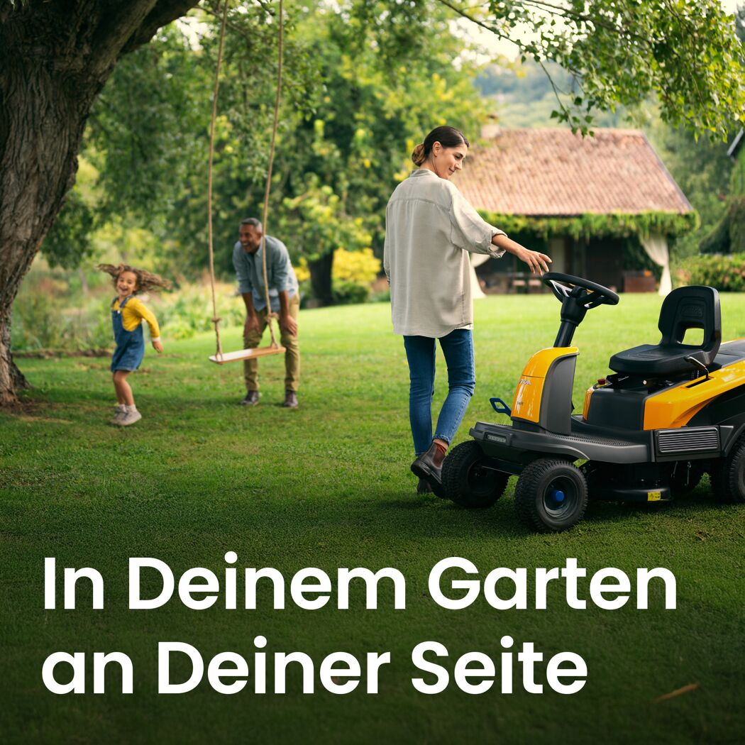 Akku-Rasentraktor 'Swift 372e' mit Akku und Ladegerät