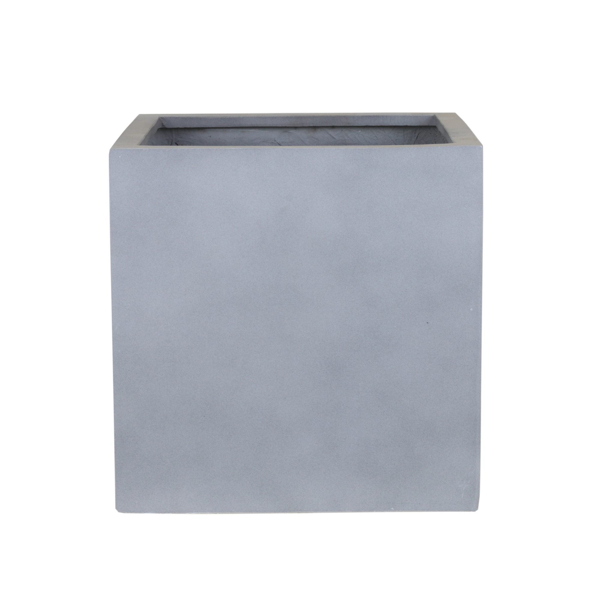Pflanzgefäß 'Palomo' Polyfibre eckig grau 60 x 60 x 60 cm
