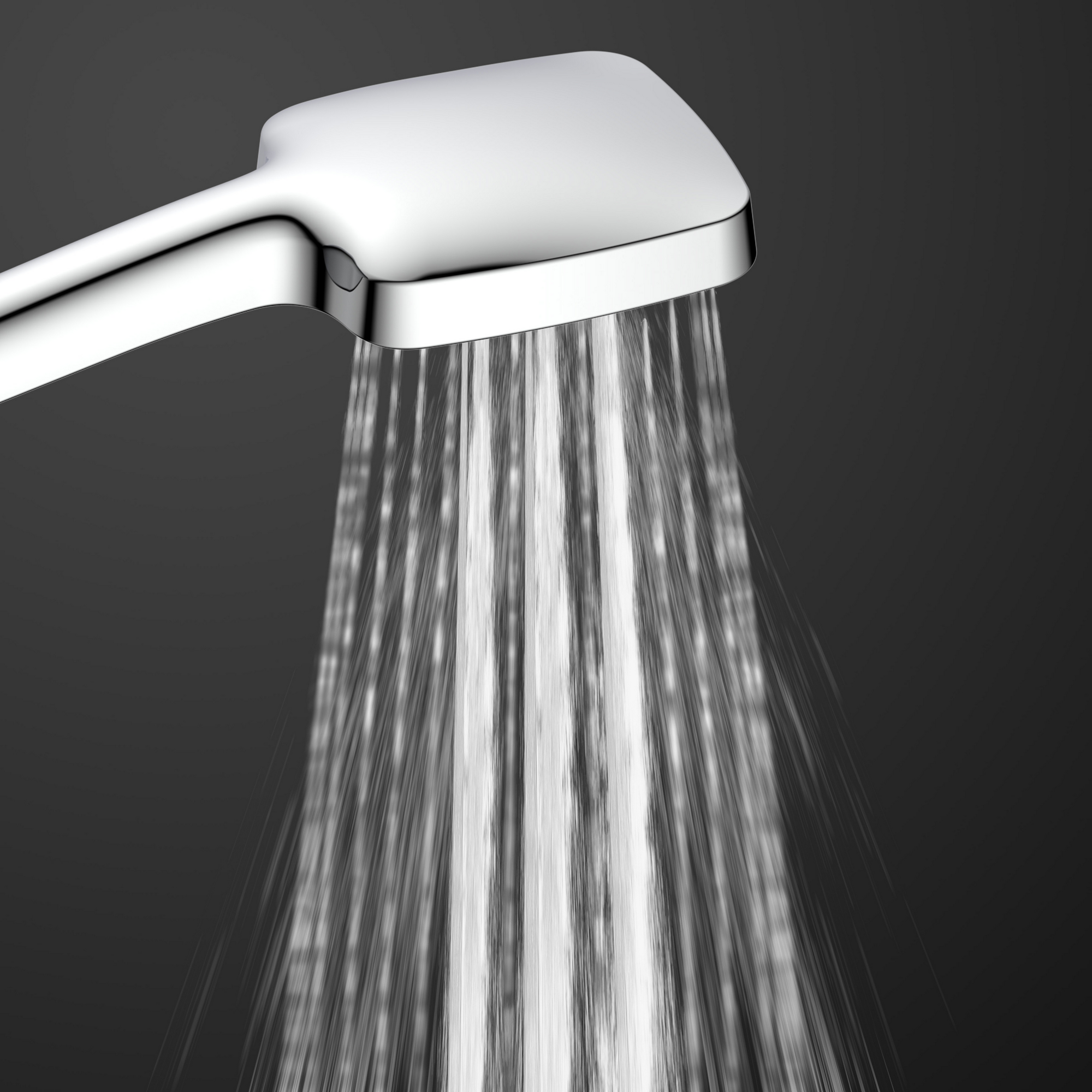 Überkopfbrause-Set 'Gran Canaria' chromfarben mit Thermostatarmatur