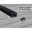 Terrassen-Komplettset 'strongWood solid db' teakfarben/grau 15 qm