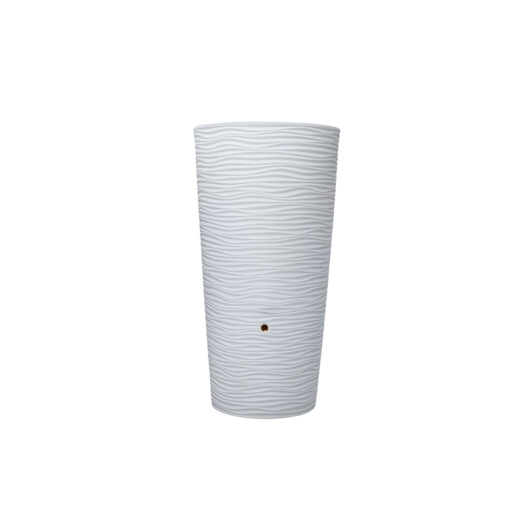Regentonne 2in1 'Natura' arctic 210 l inklusive Pflanzschale