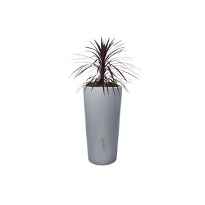 Regentonne 2in1 'Stone' silver 210 l inklusive Pflanzschale