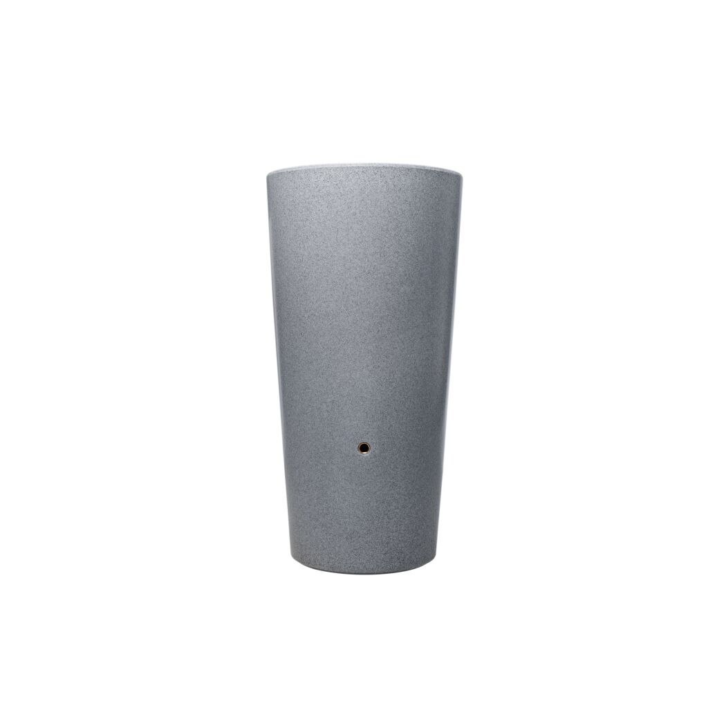 Regentonne 2in1 'Stone' silver 210 l inklusive Pflanzschale