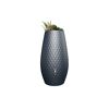 Regentonne 2in1 'Triagon' graphite grey 230 l mit integrierter Pflanzschale