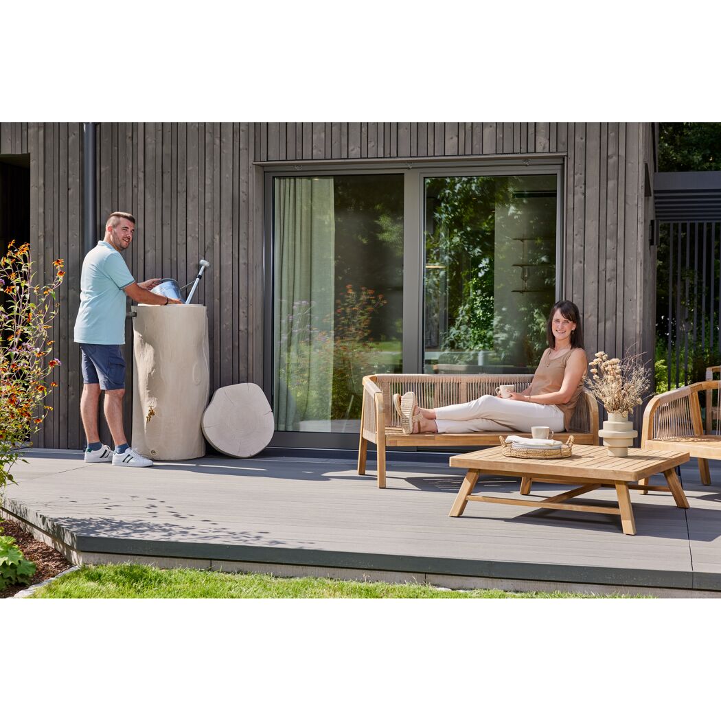 Regentonne 'Woodstock Baumstamm' pinewood 250 l
