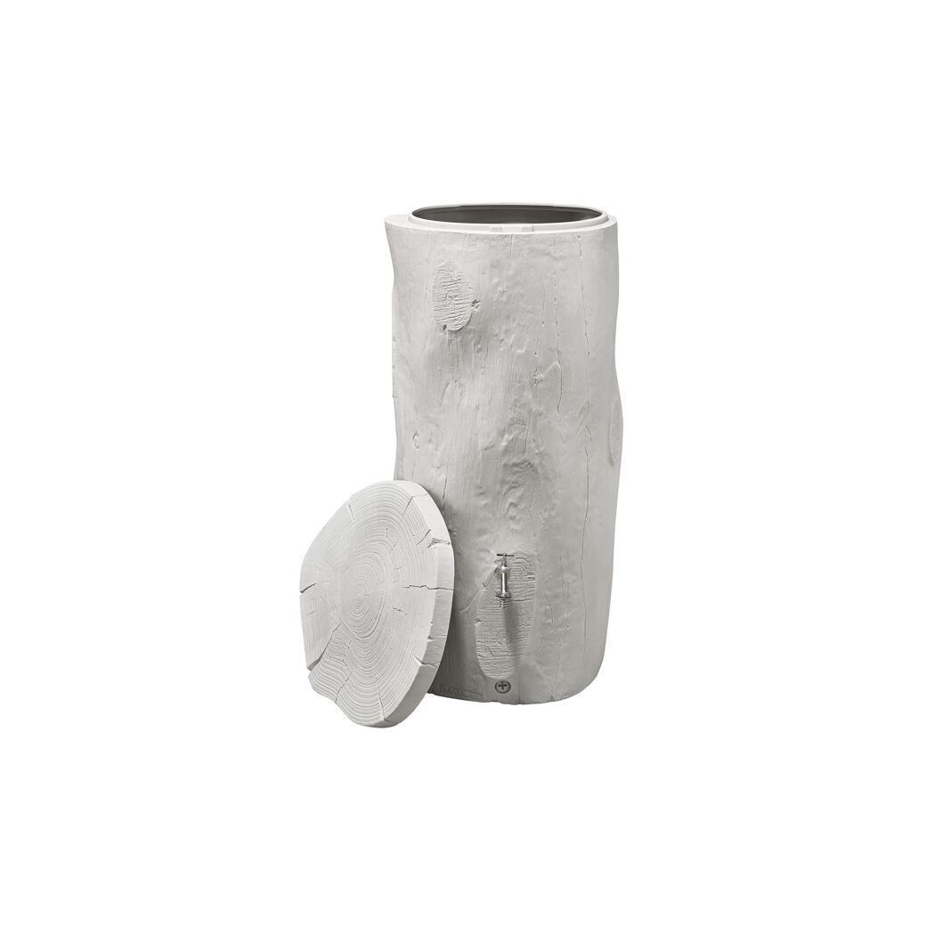 Regentonne 'Woodstock Baumstamm' greywood 250 l