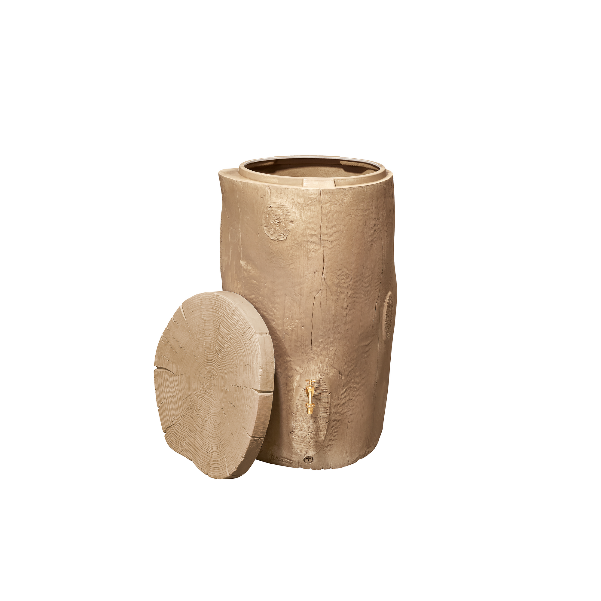 Regentonne 'Woodstock Baumstamm' lightwood 400 l