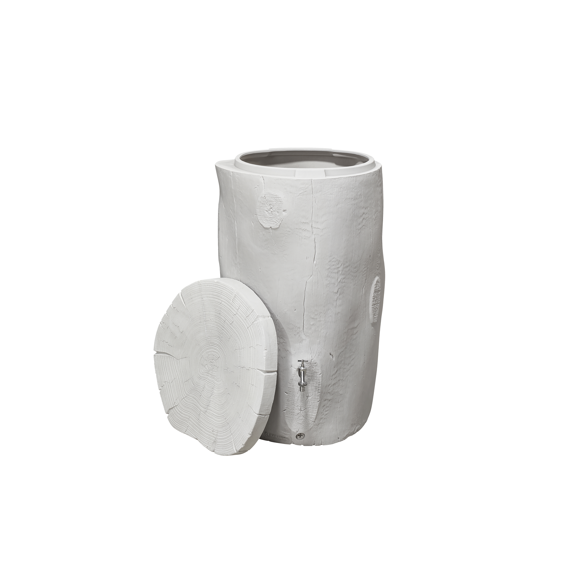 Regentonne 'Woodstock Baumstamm' greywood 400 l