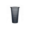 Regentonne 'Ibiza' graphite eckig 200 l inklusive Deckel und Hahn