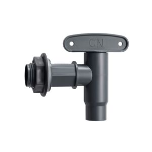 Regentonnen Auslaufhahn 3/4'' graphite grey inklusive Dichtung und Kontermutter
