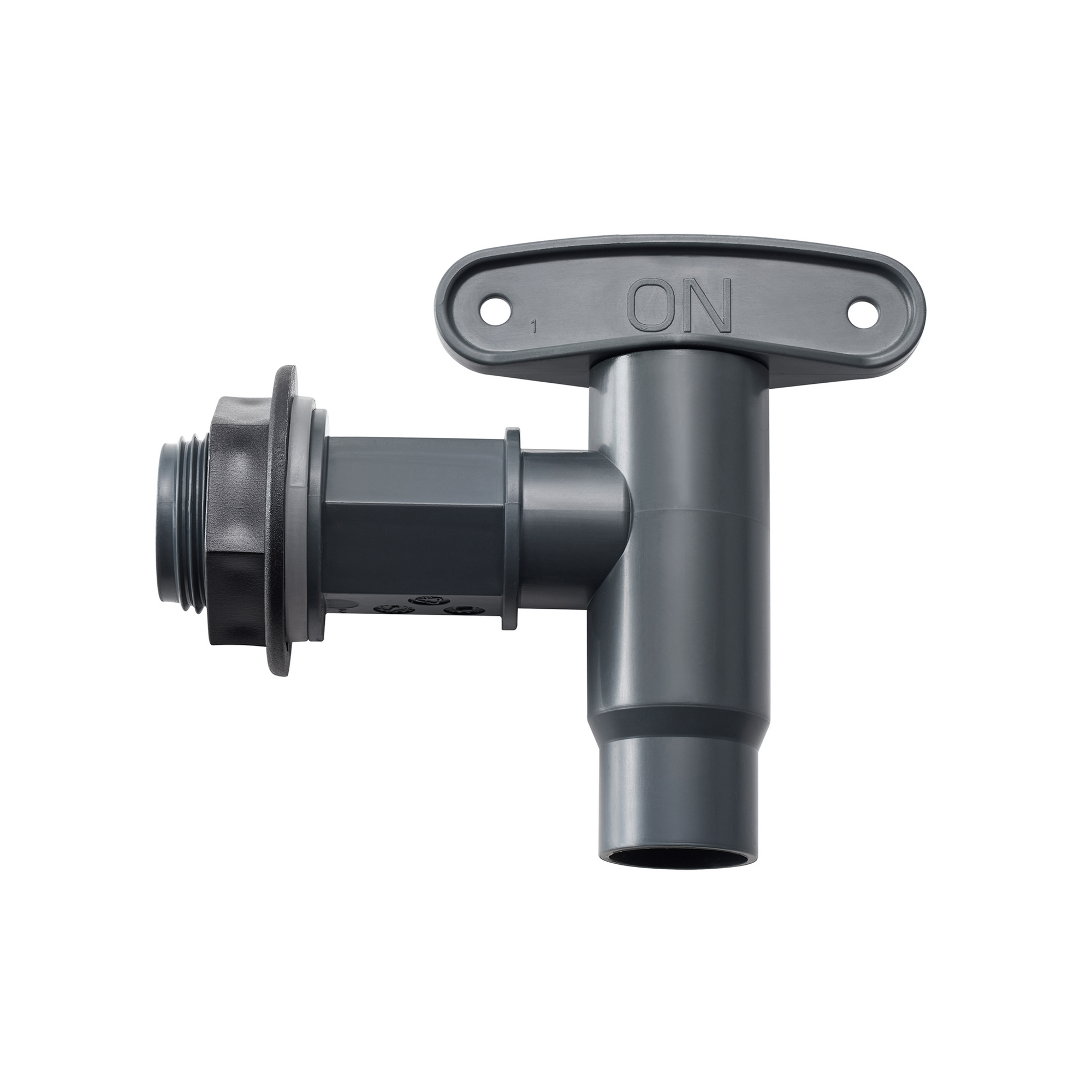 Regentonnen Auslaufhahn 3/4'' graphite grey inklusive Dichtung und Kontermutter