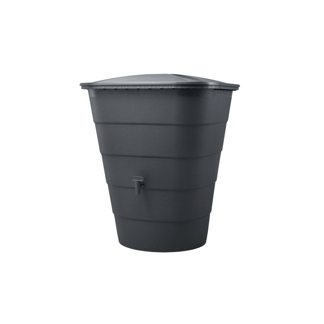 Regentonnen Auslaufhahn 3/4'' graphite grey inklusive Dichtung und Kontermutter