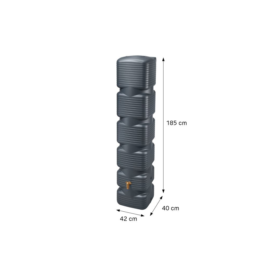 Wandtank 'Quadro' graphite grey 270 l