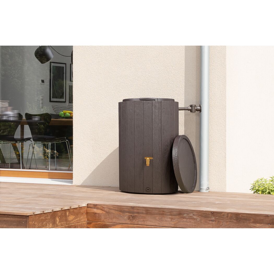 Regentonne 'Madera' braun 400 l