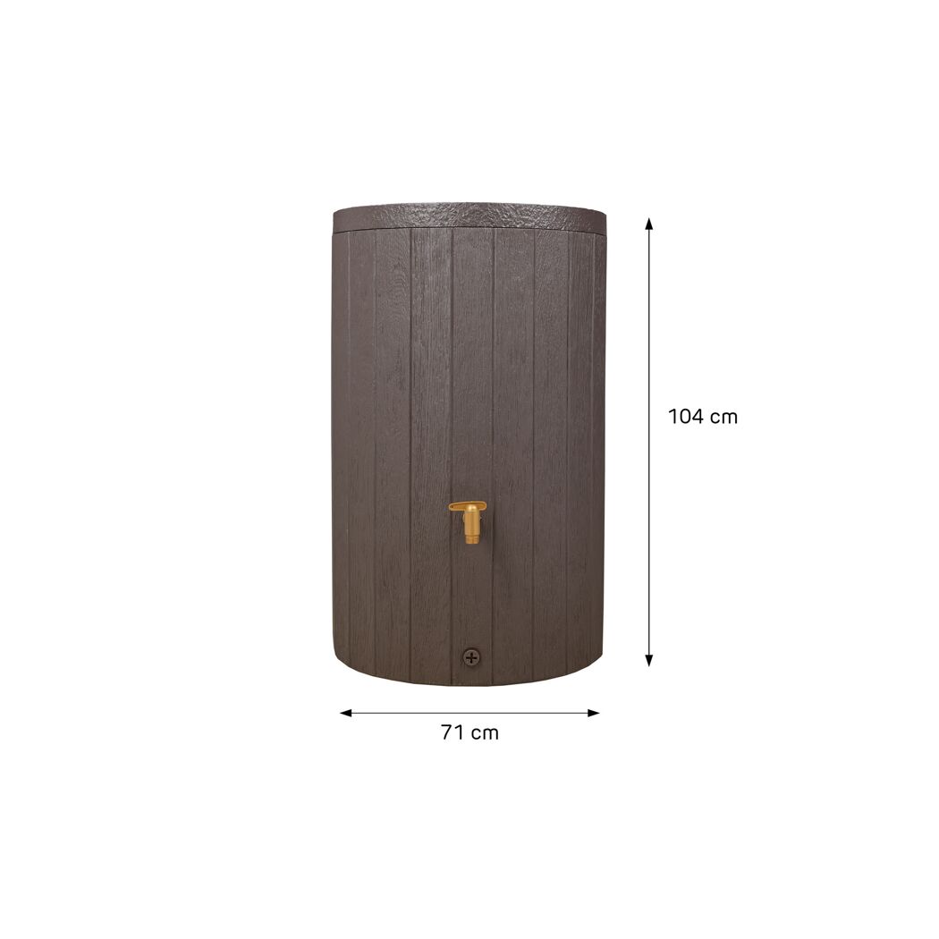 Regentonne 'Madera' braun 400 l