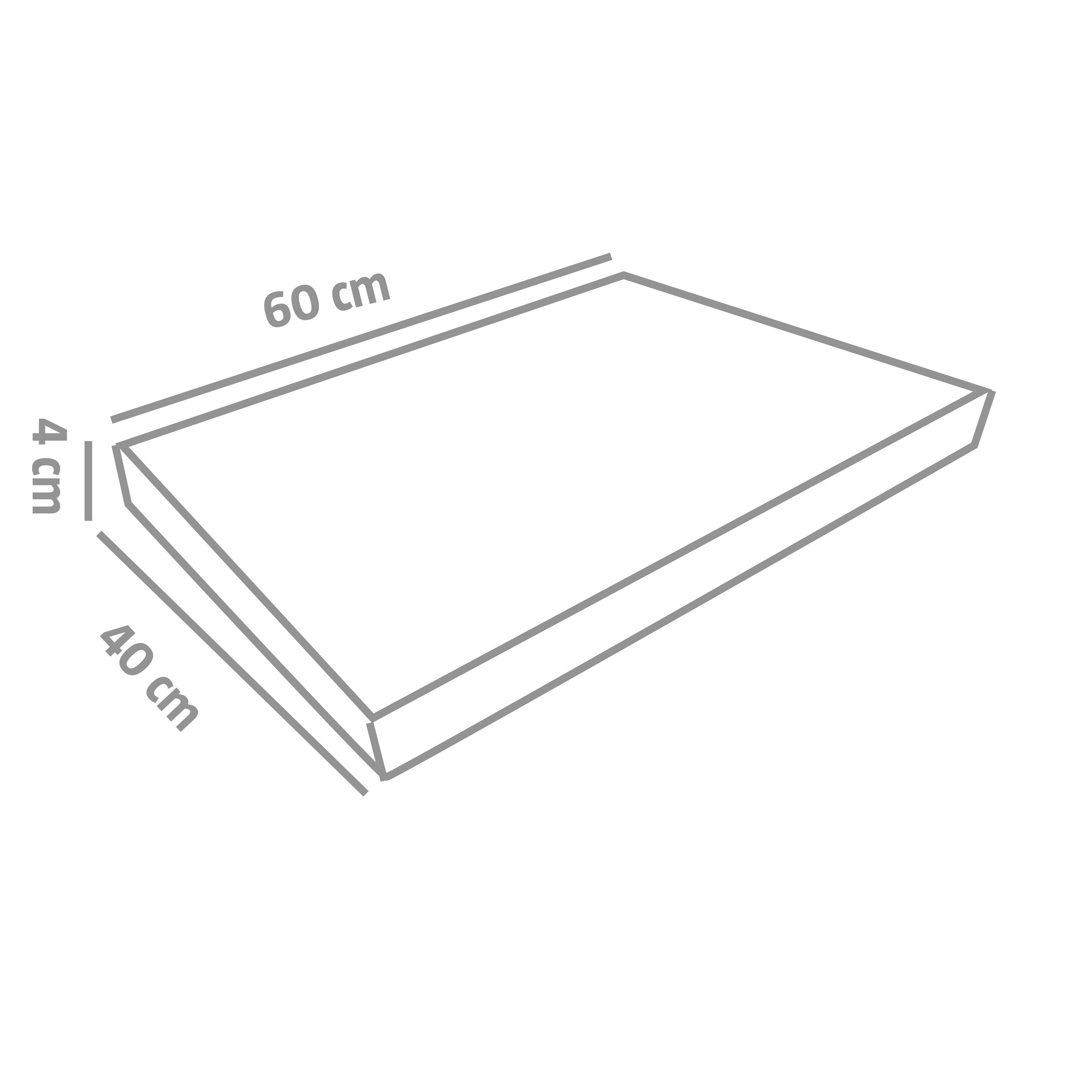 Trittplatte anthrazit 60 x 40 x 4 cm