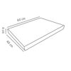 Trittplatte anthrazit 60 x 40 x 4 cm