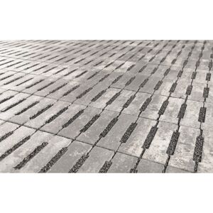 Rasenstein grau/anthrazit 49,5 x 24,7 x 8 cm